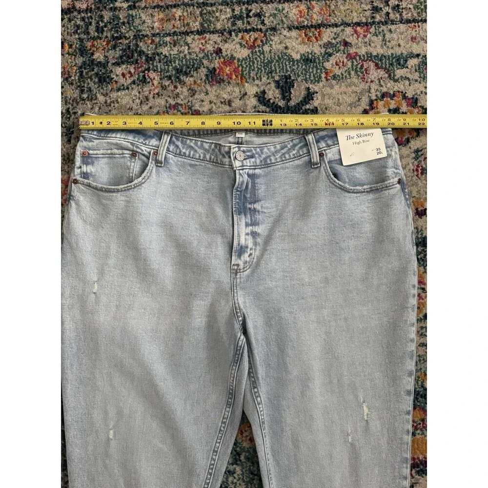NEW Abercrombie & Fitch The Skinny High Rise Curve Love Jean 35/20L